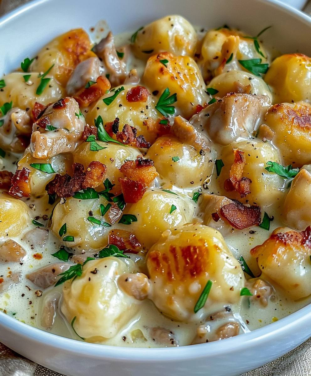 Creamy Crack Chicken Gnocchi