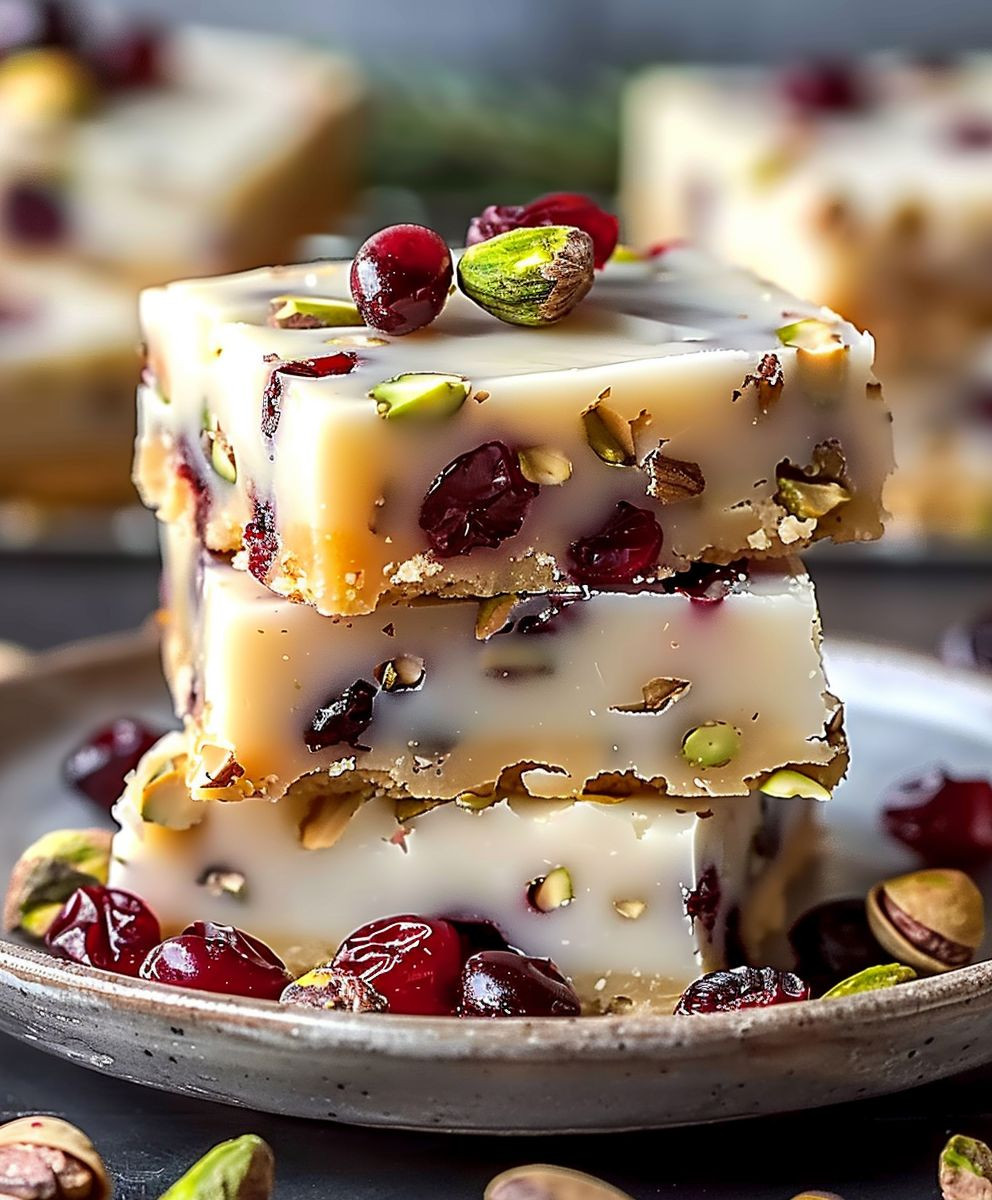 Cranberry Pistachio Shortbread