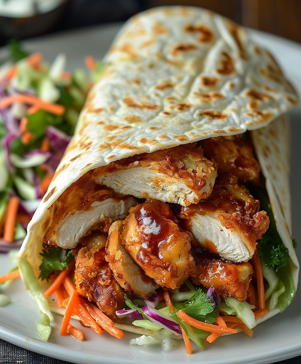 Crispy BBQ Chicken Wrap