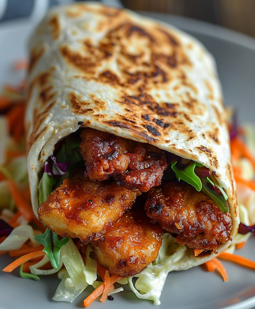 Crispy BBQ Chicken Wrap