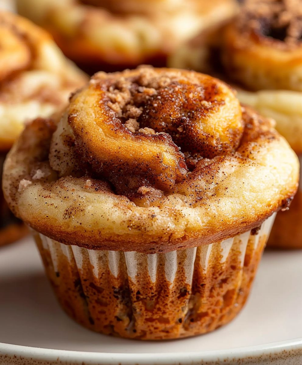 Cinnamon Roll Protein Muffins