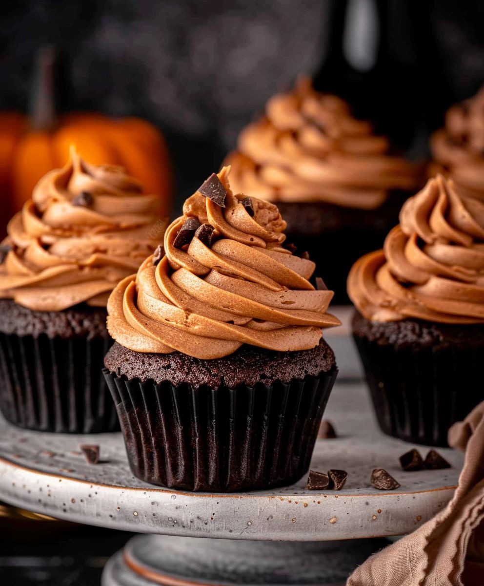 Pumpkin Chocolate Cupcakes