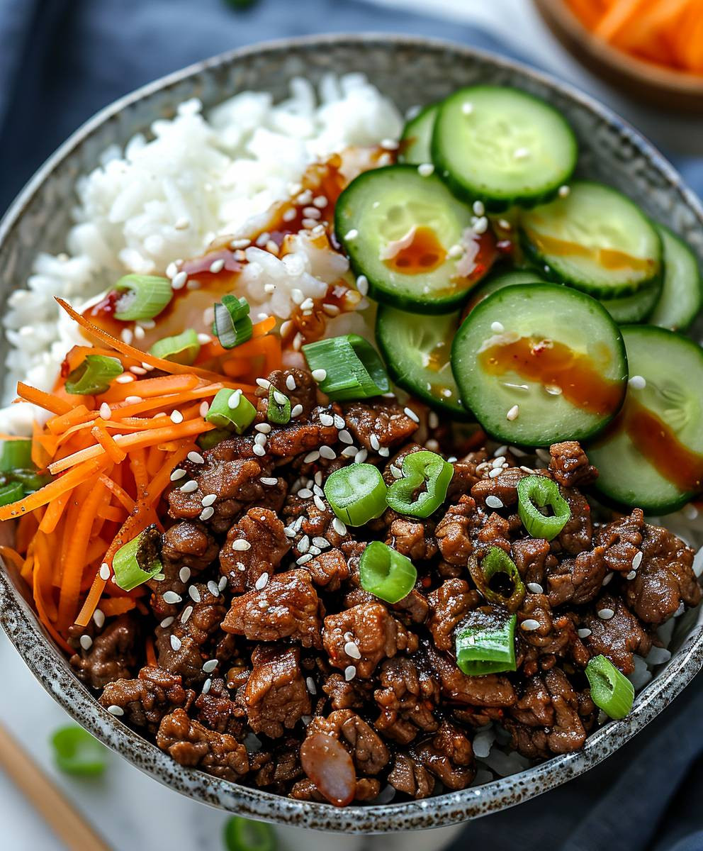 Korean Ground Beef Bowl