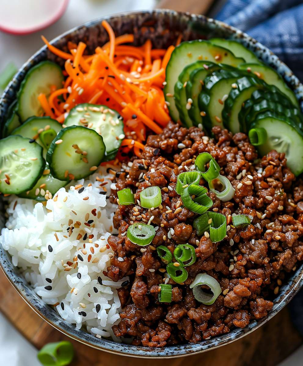 Korean Ground Beef Bowl