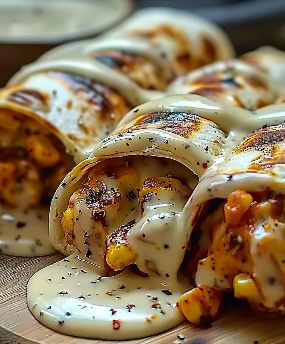 Garlic Chicken Wraps