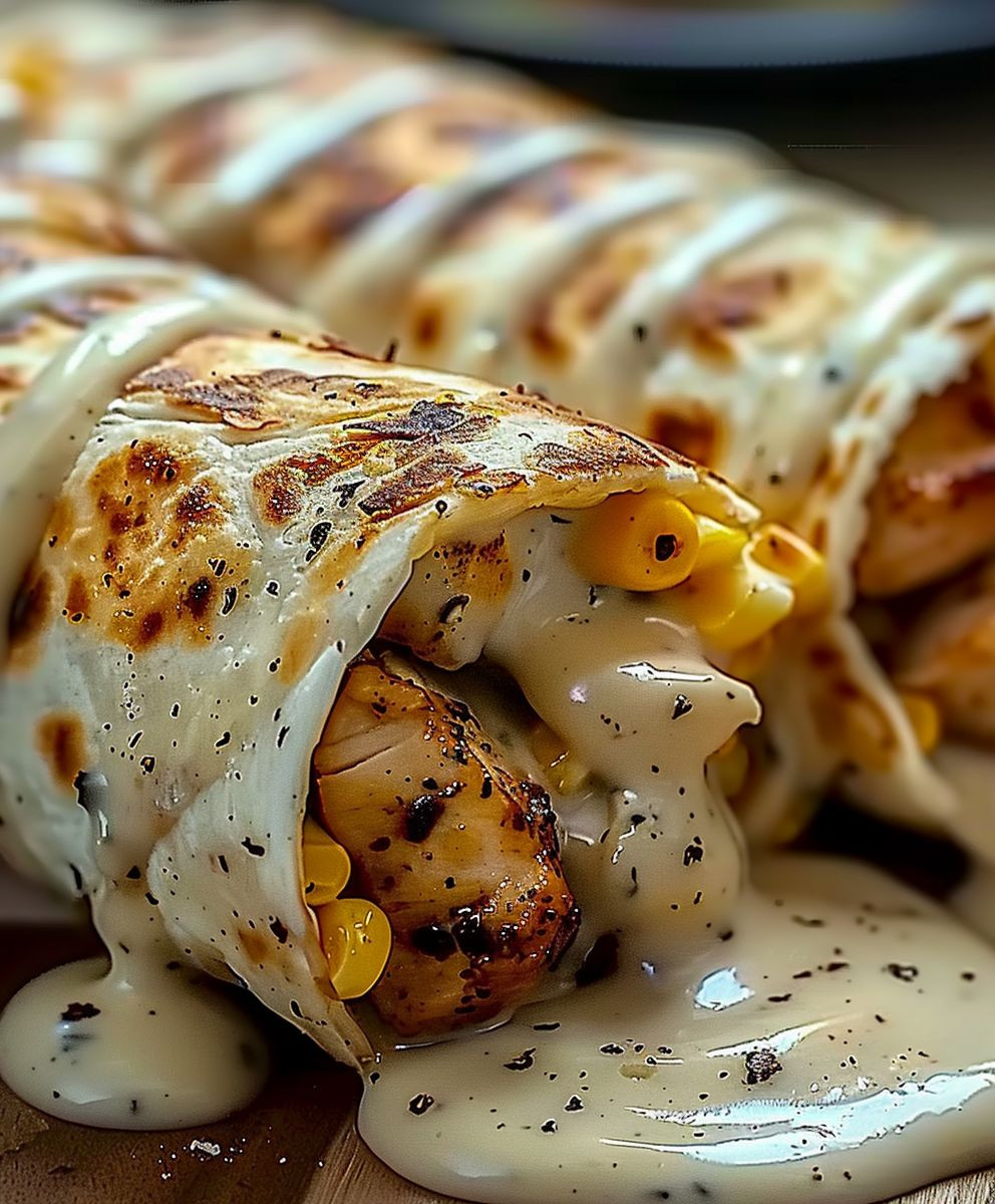 Garlic Chicken Wraps