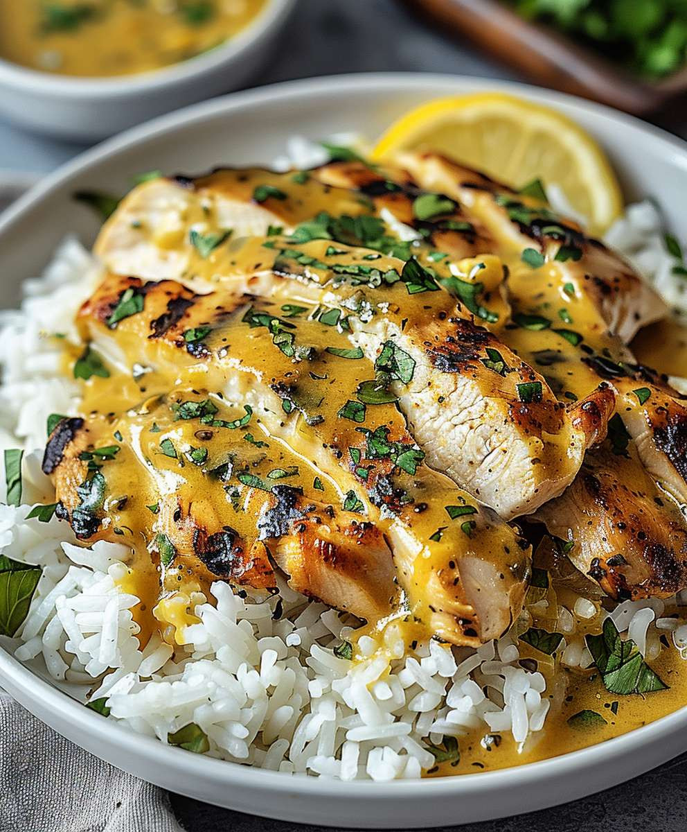 Honey Mustard Chicken Rice