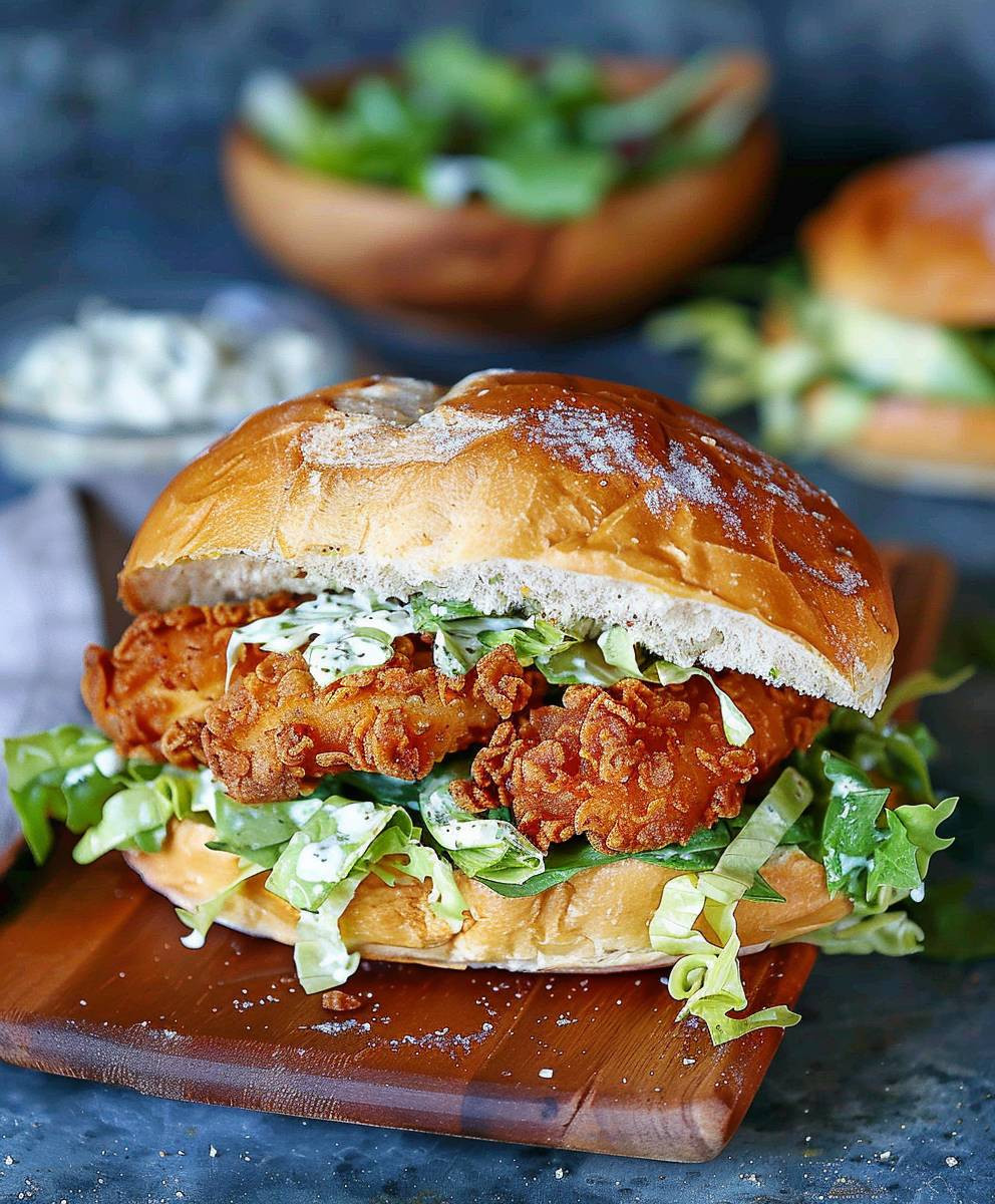 Crispy Chicken Caesar Sandwich