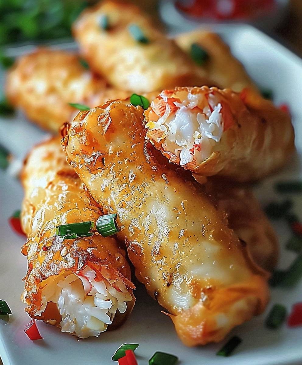 Crab Cake Egg Rolls