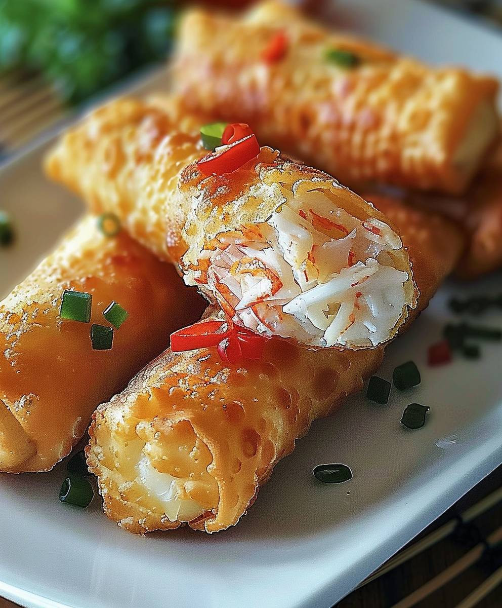Crab Cake Egg Rolls