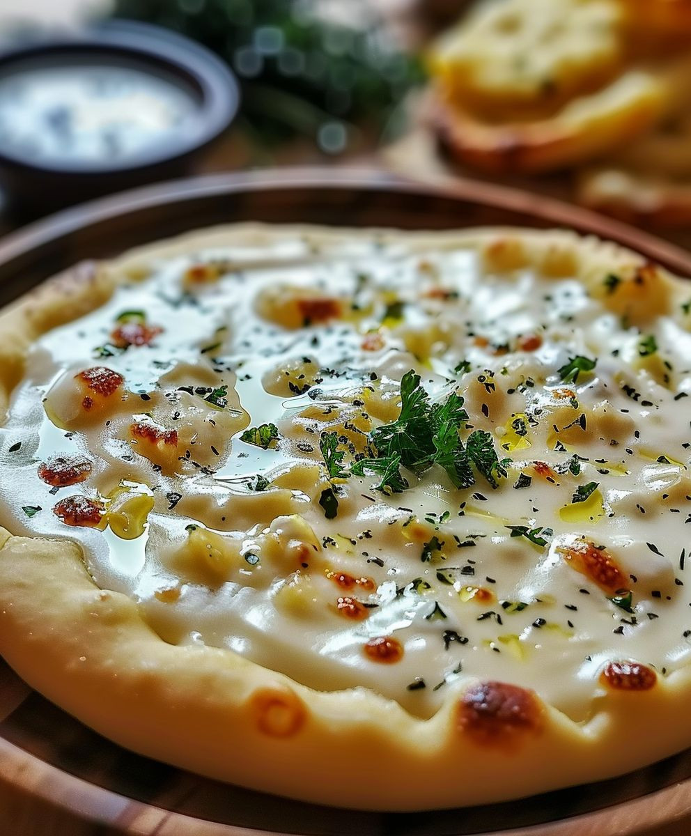 Garlic Sauce Pizza