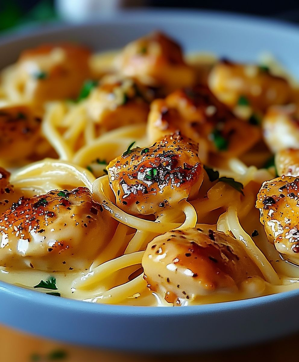 Creamy Garlic Butter Chicken Pasta