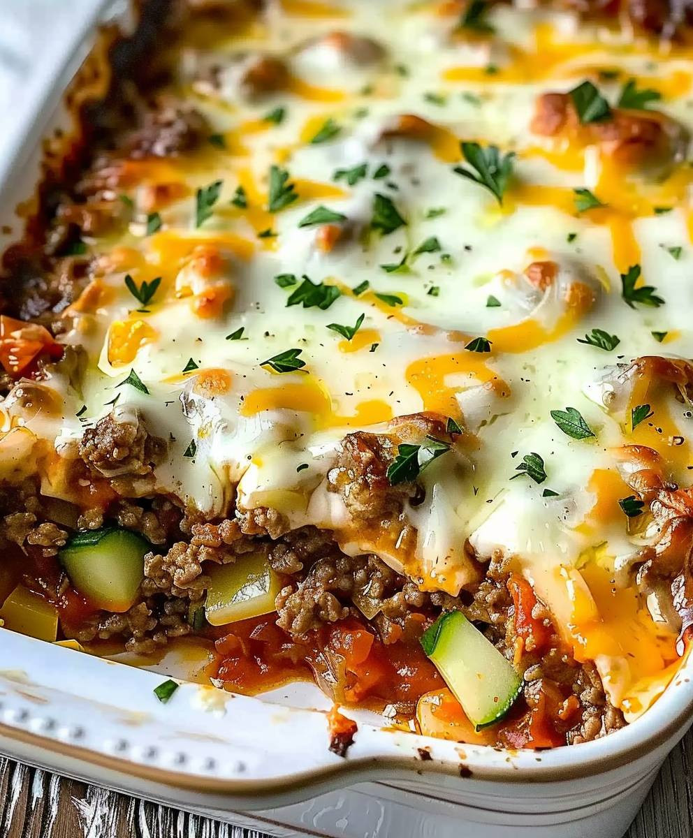 Cheesy Ground Beef Casserole