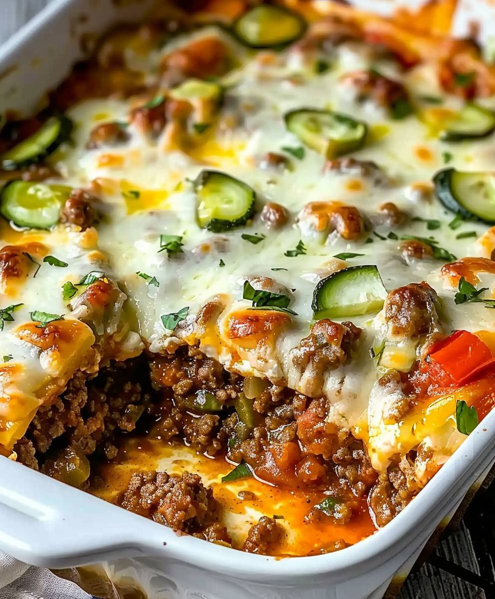 Cheesy Ground Beef Casserole