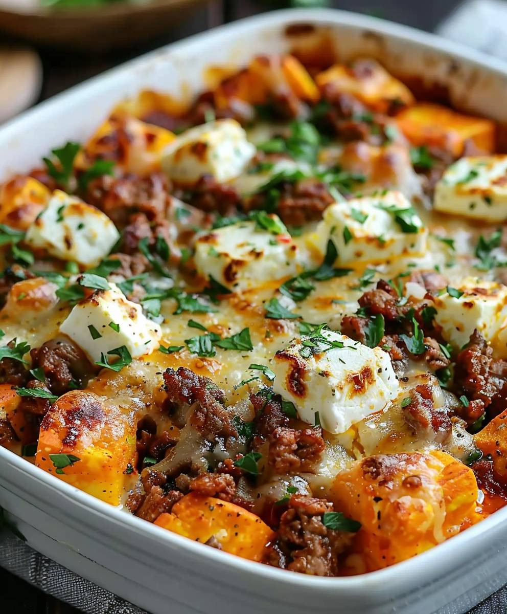 Sweet Potato Meat Casserole