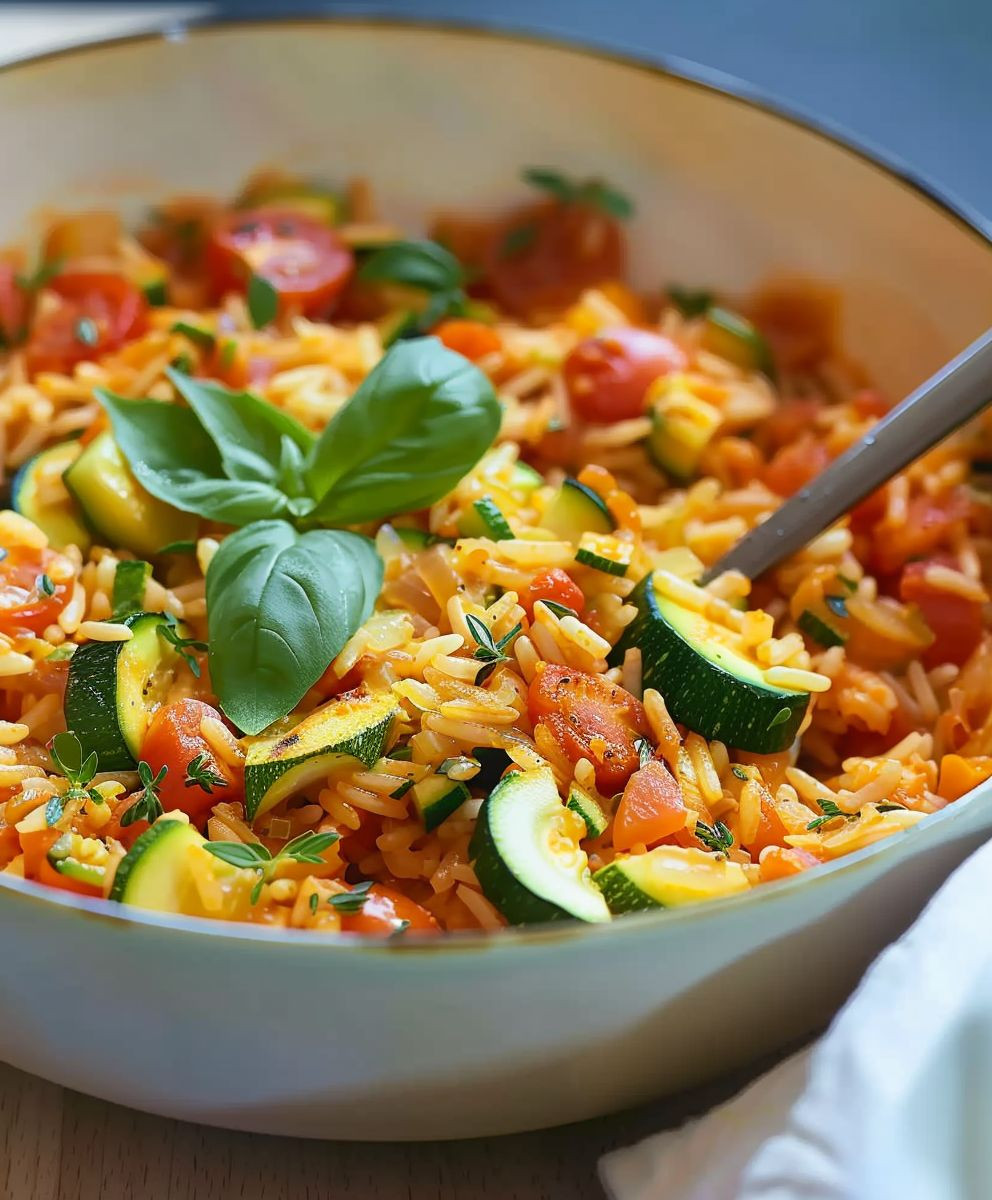 Zucchini Tomato Rice