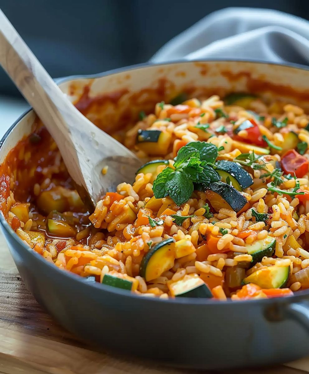 Zucchini Tomato Rice