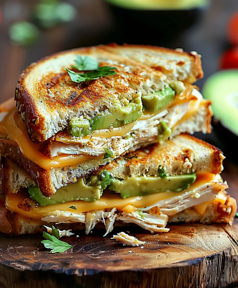 Chicken Avocado Melt Sandwich: Easy & Cheesy Recipe