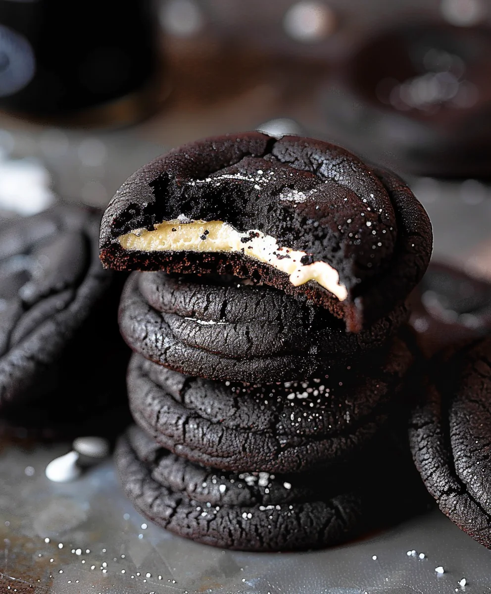 Rich & Creamy Black Velvet Cheesecake Cookies Recipe