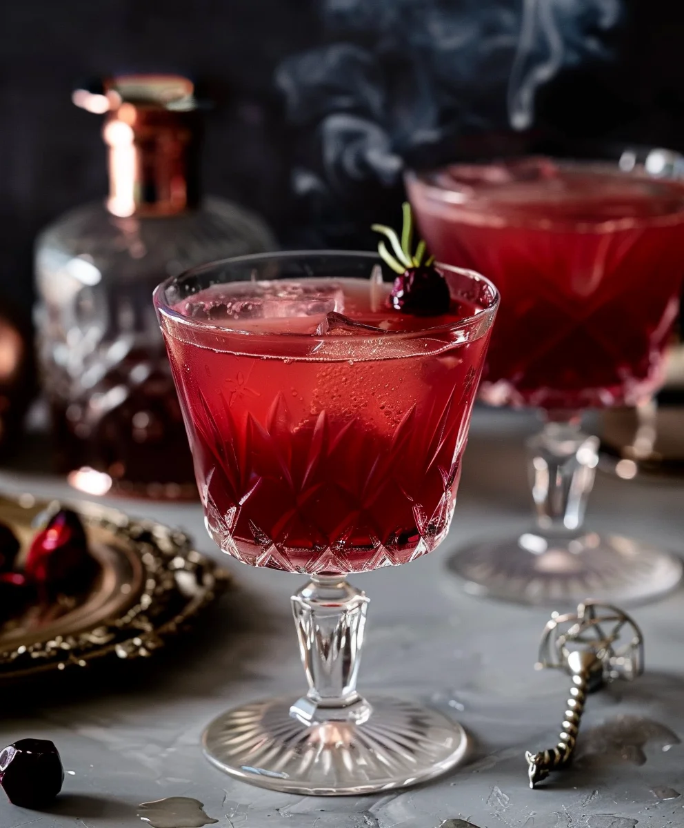 Vampires Kiss Mocktail: Spooky Non-Alcoholic Halloween Drink