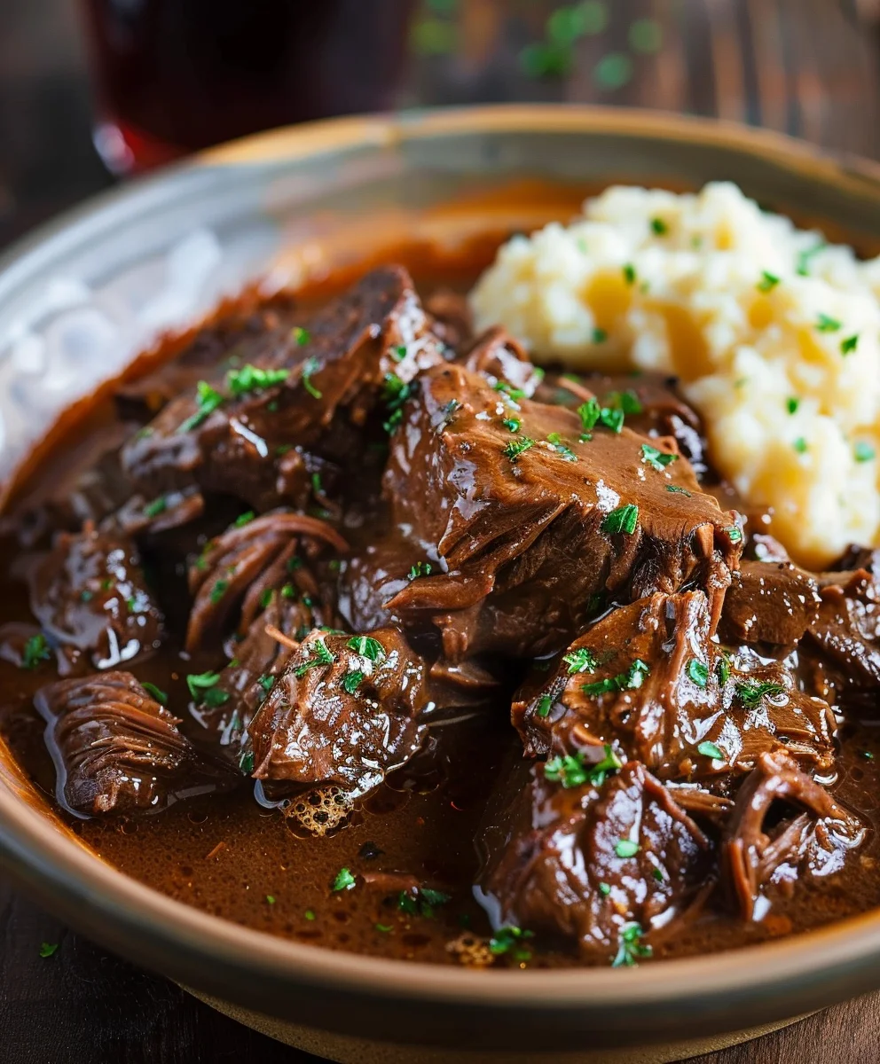 Slow Cooker Beef Manhattan: Easy, Tender & Flavorful Meal