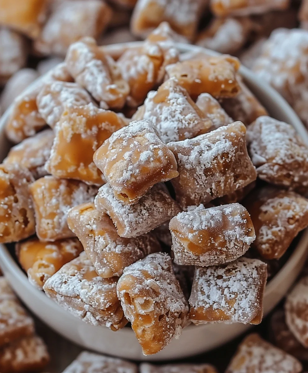 Best Caramel Apple Puppy Chow - Sweet, Crunchy Snack Mix!