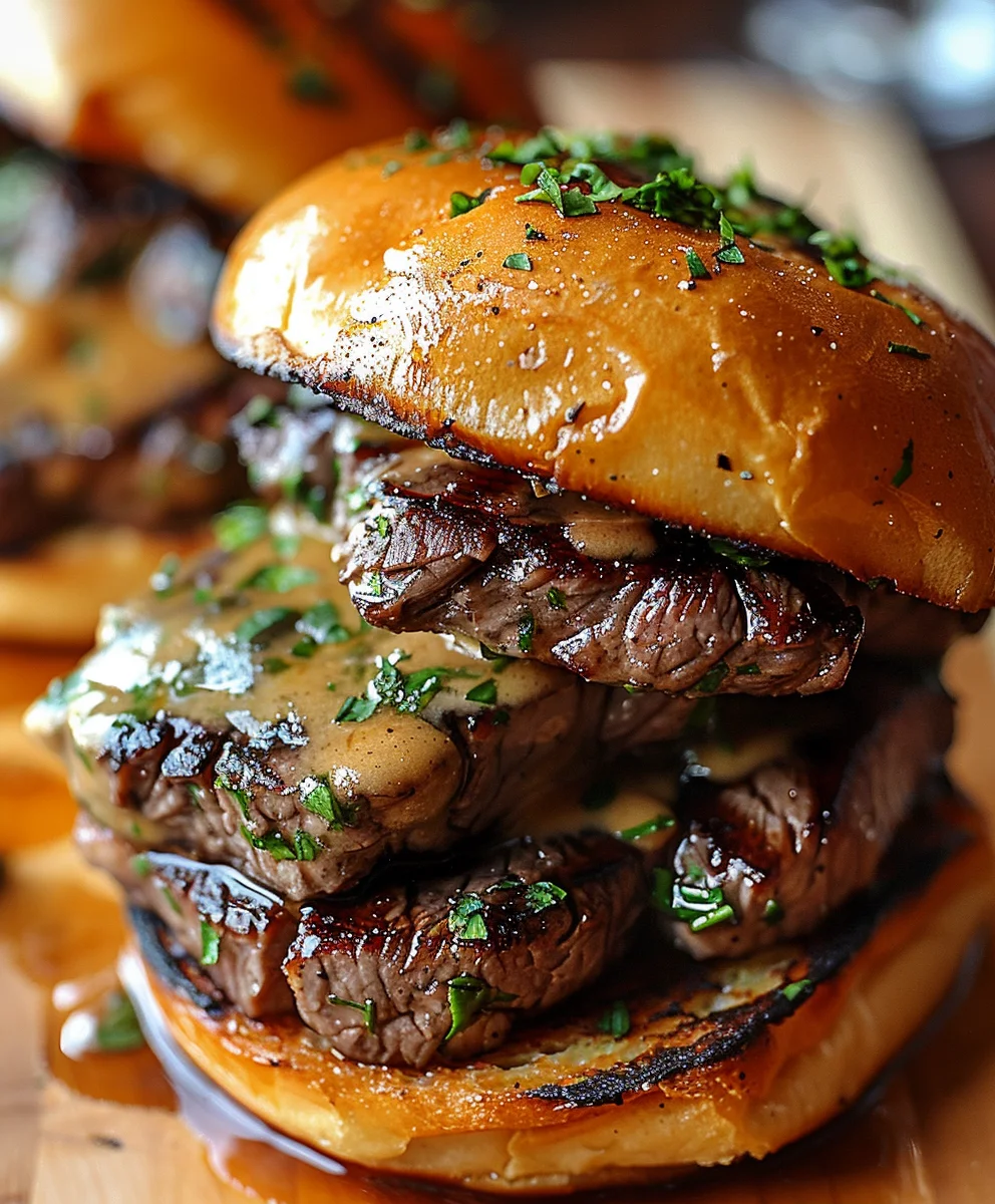 Cowboy Butter Steak Sliders: Easy & Flavorful Beef Bites!