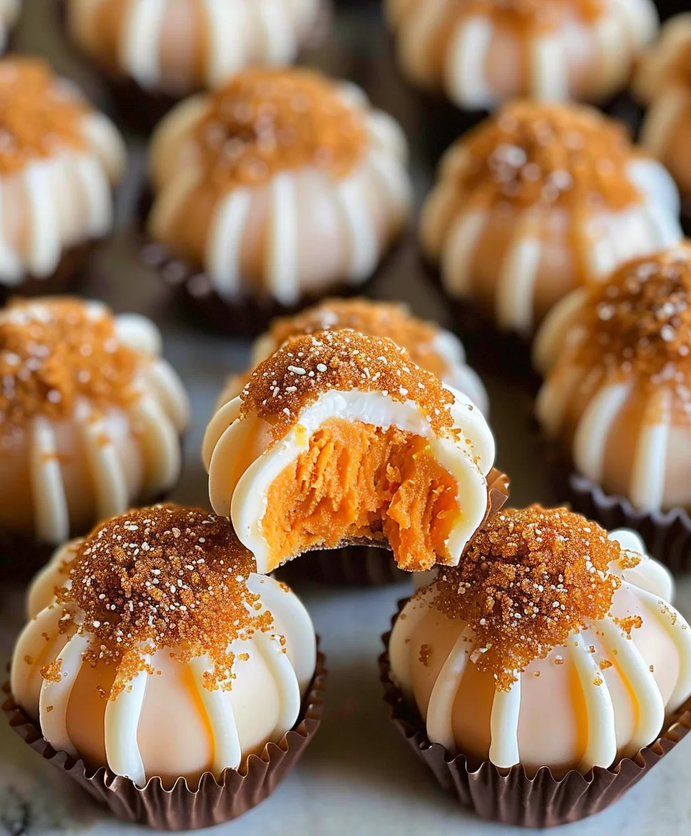 No-Bake Pumpkin Cheesecake Truffles - Perfect Fall Dessert!