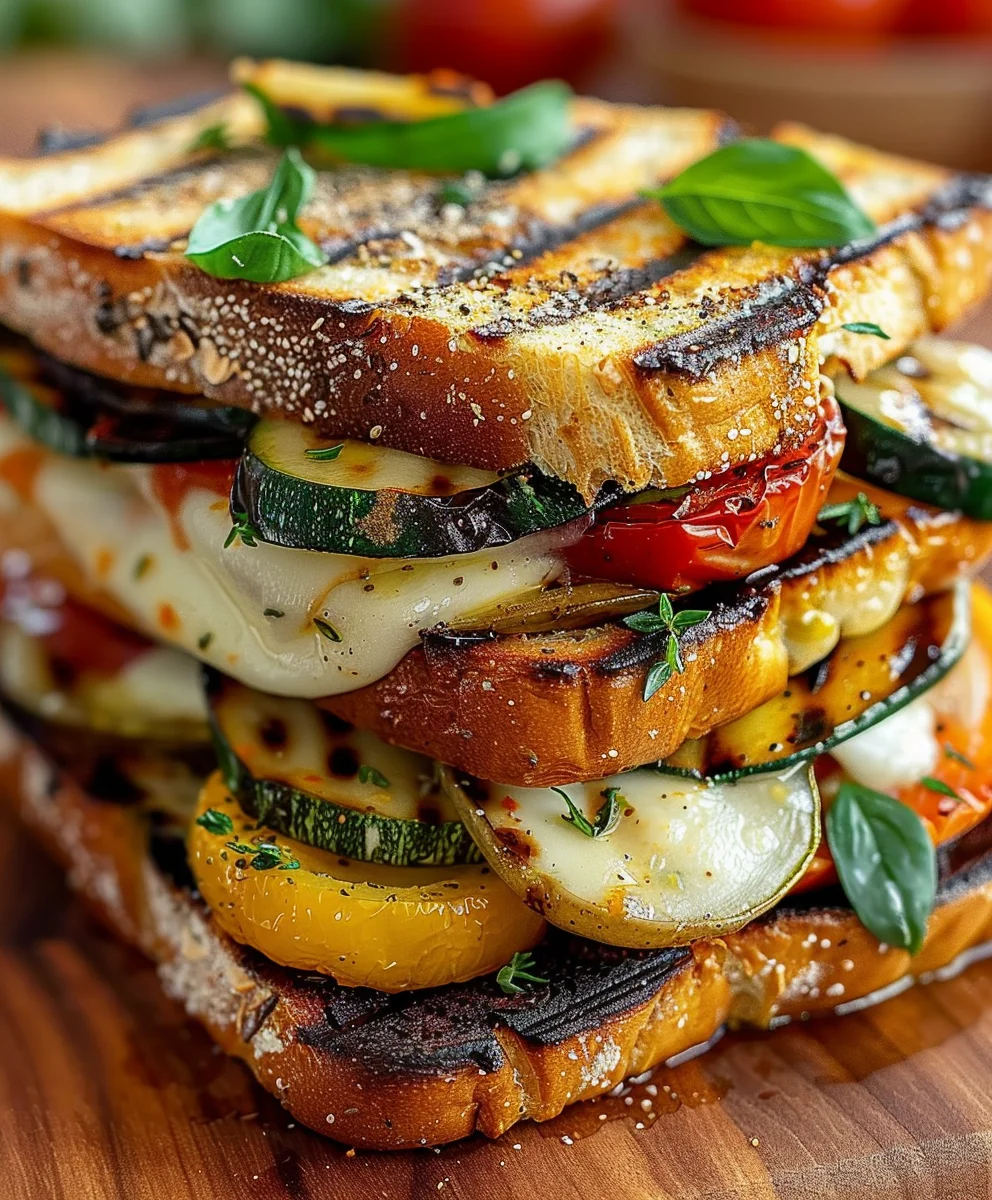 Grilled Veggie Mozzarella Sandwiches: Quick & Cheesy Lunch