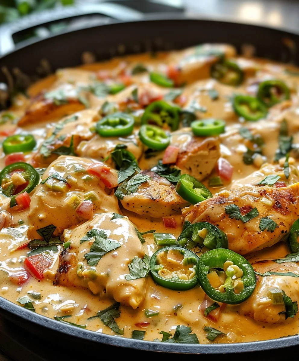 Creamy Jalapeno Chicken Skillet