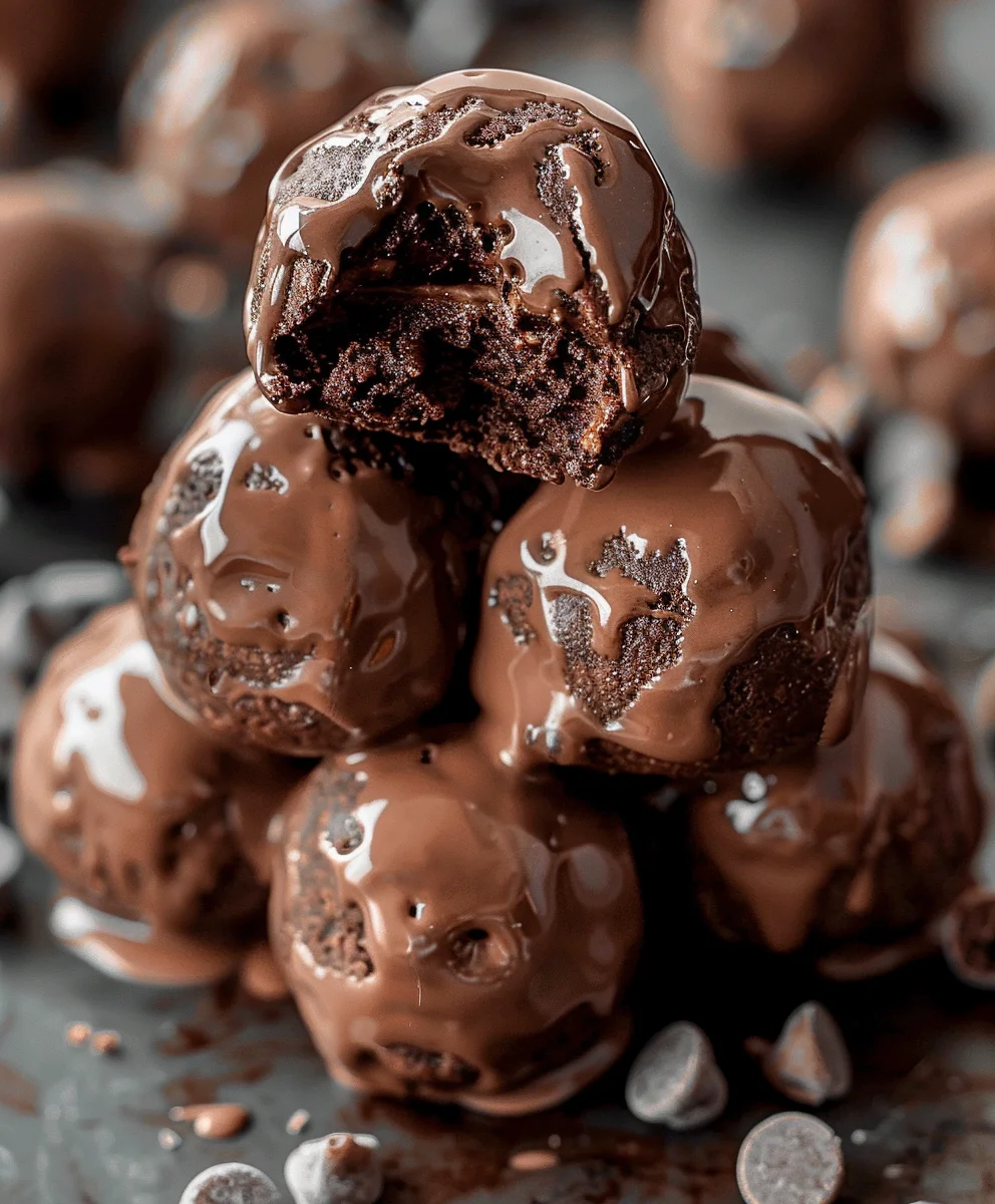 Healthy No Bake Cottage Cheese Brownie Batter Protein Bites