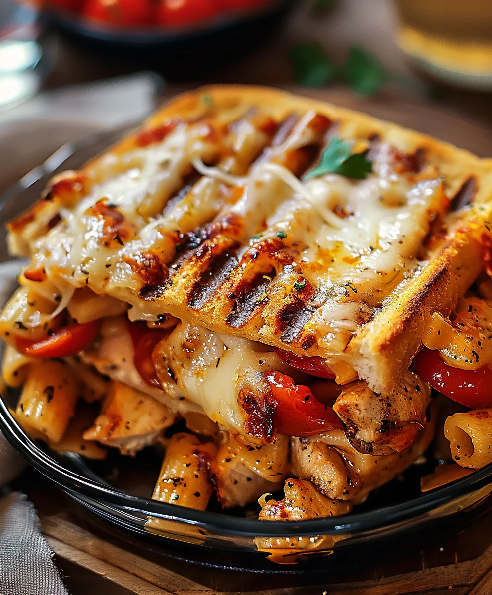 Honey Pepper Chicken Panini Pasta: Easy Dinner Recipe