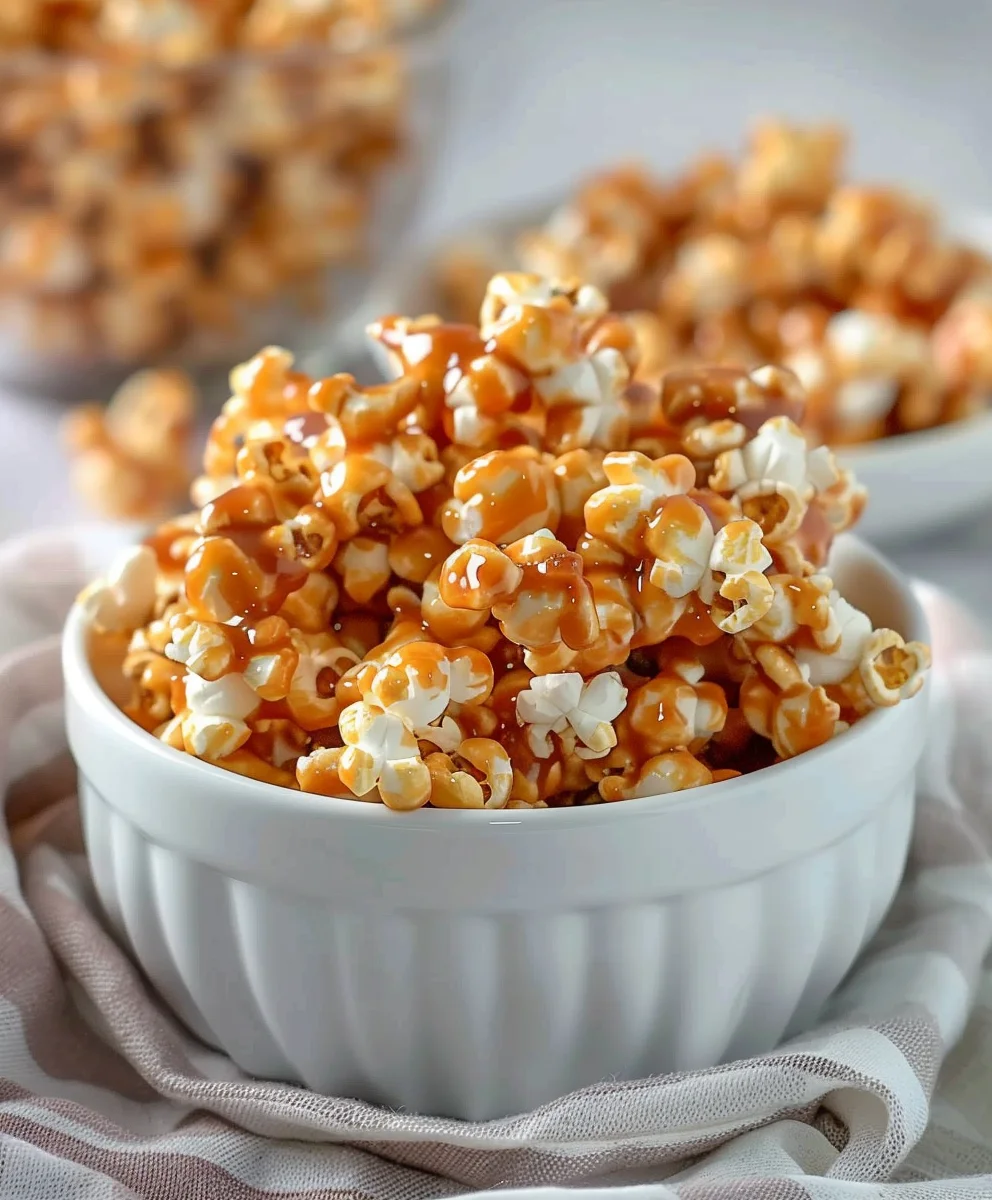 Homemade Werthers Caramel Popcorn Copycat