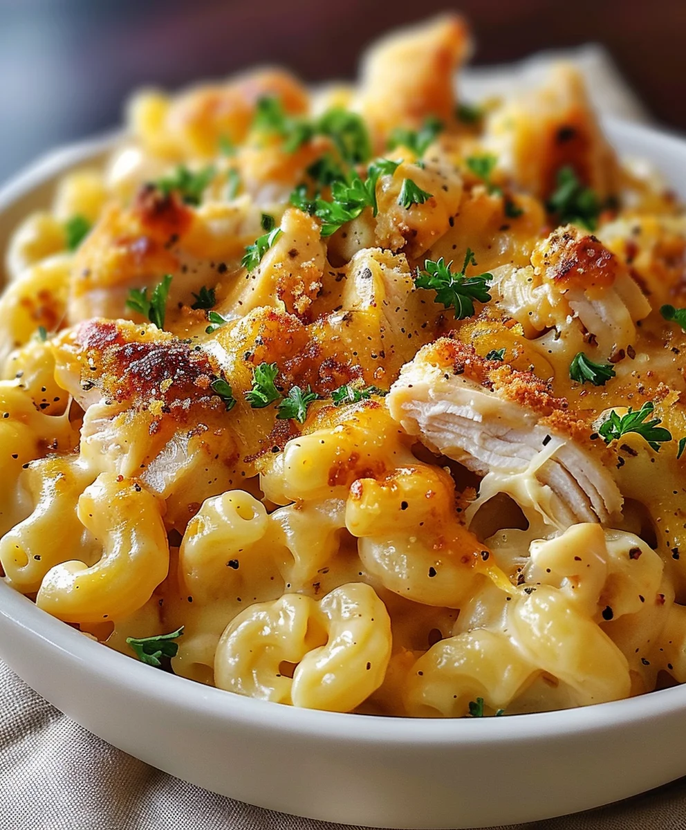 Sweet & Spicy Honey Pepper Chicken Mac & Cheese