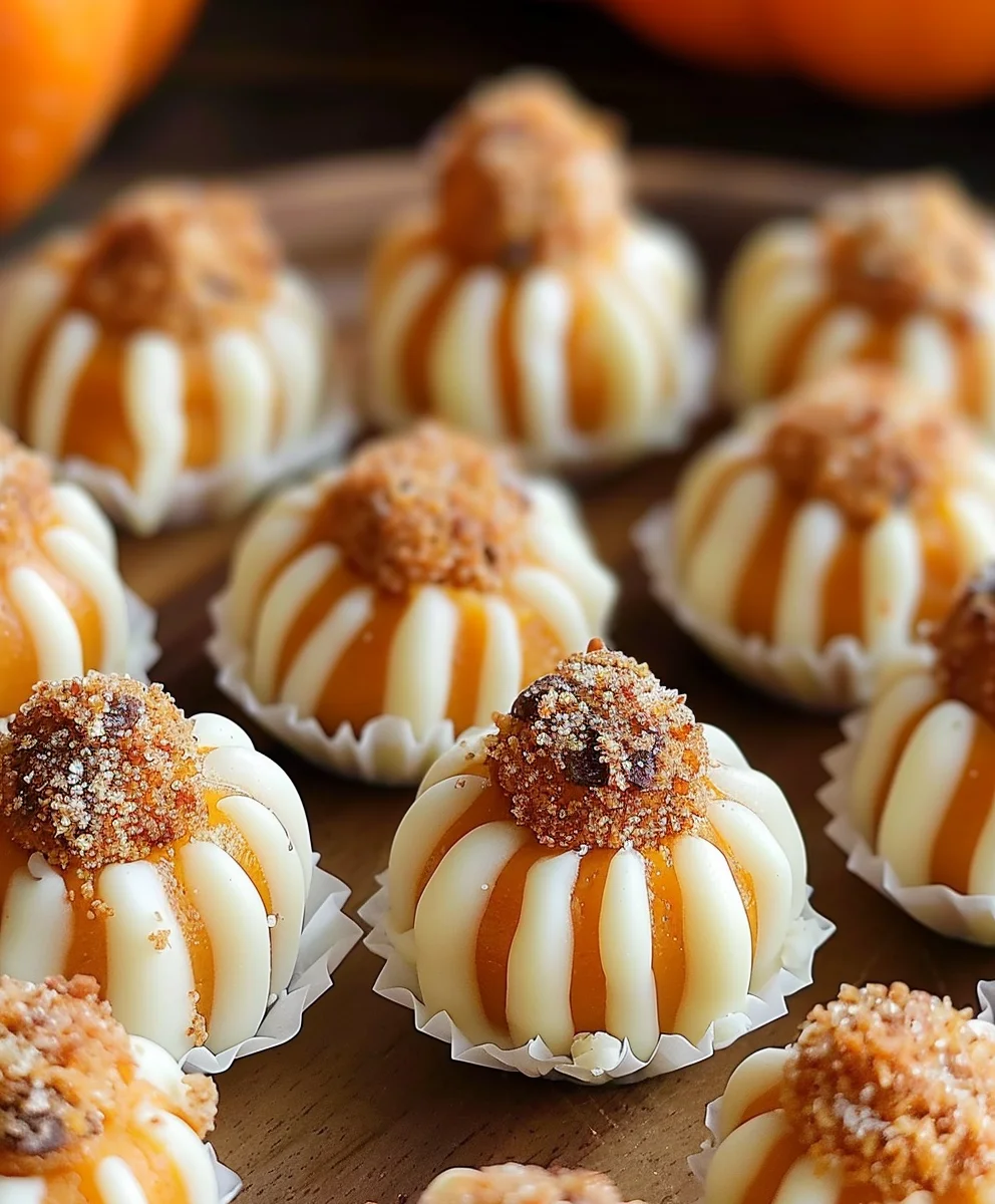 Pumpkin Cheesecake Truffles
