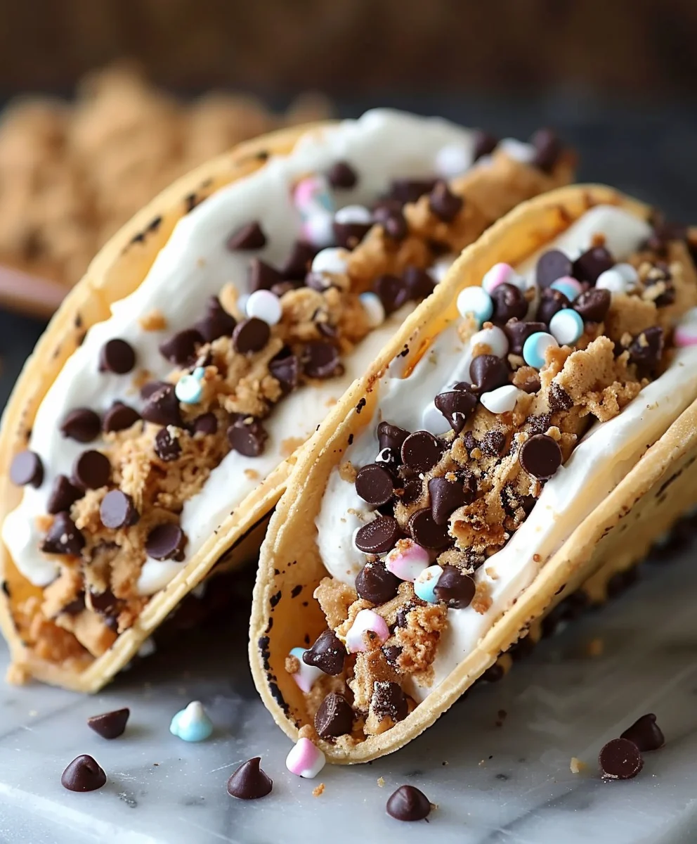 Cheesecake Cookie Dough Tacos - Your New Favorite Dessert!