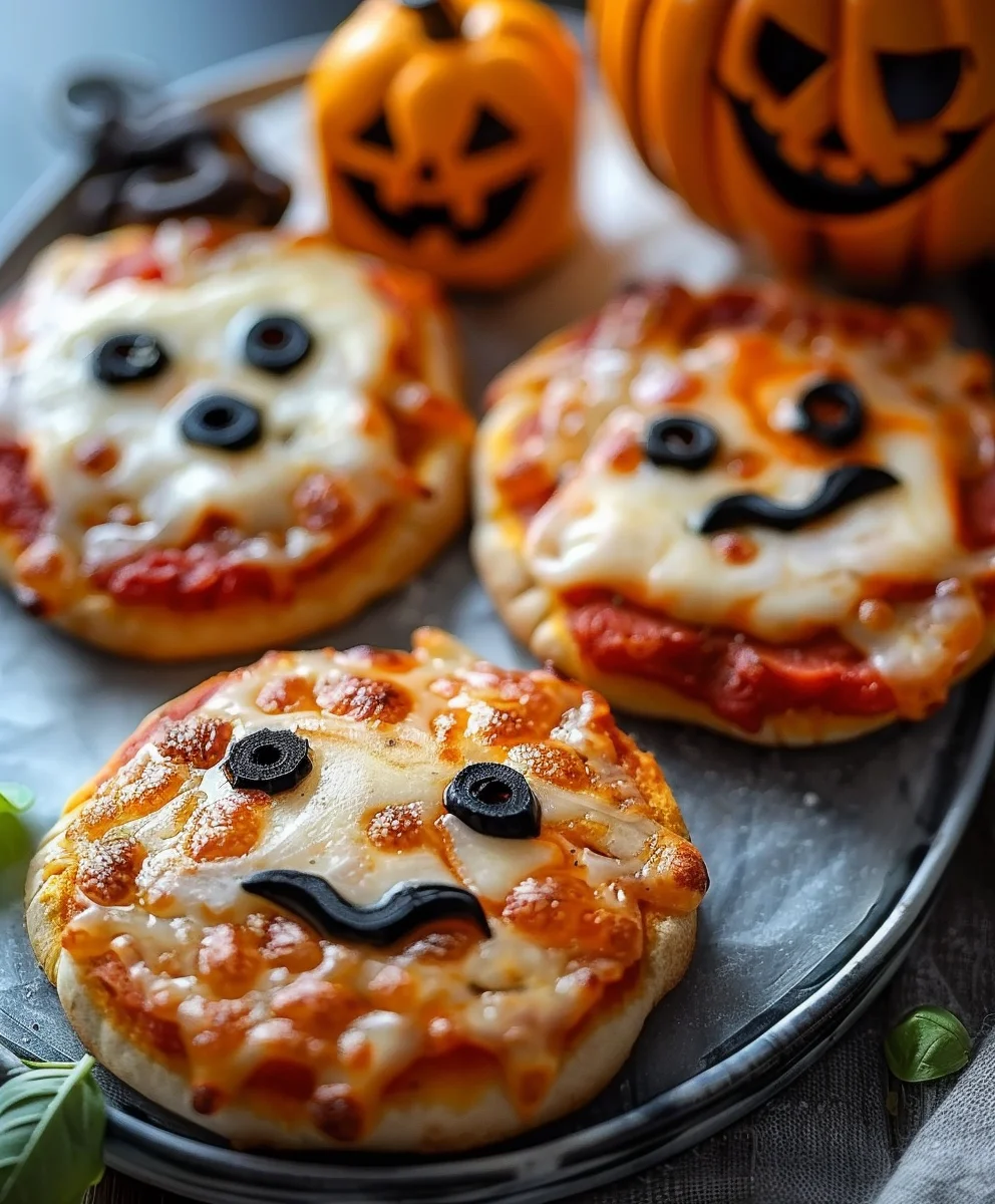Mini Halloween Pizzas: Spooky Fun for Kids & Adults!