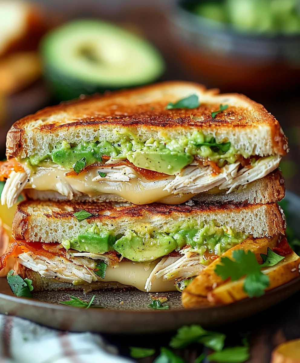 Chicken Avocado Melt: Easy & Cheesy Sandwich Recipe