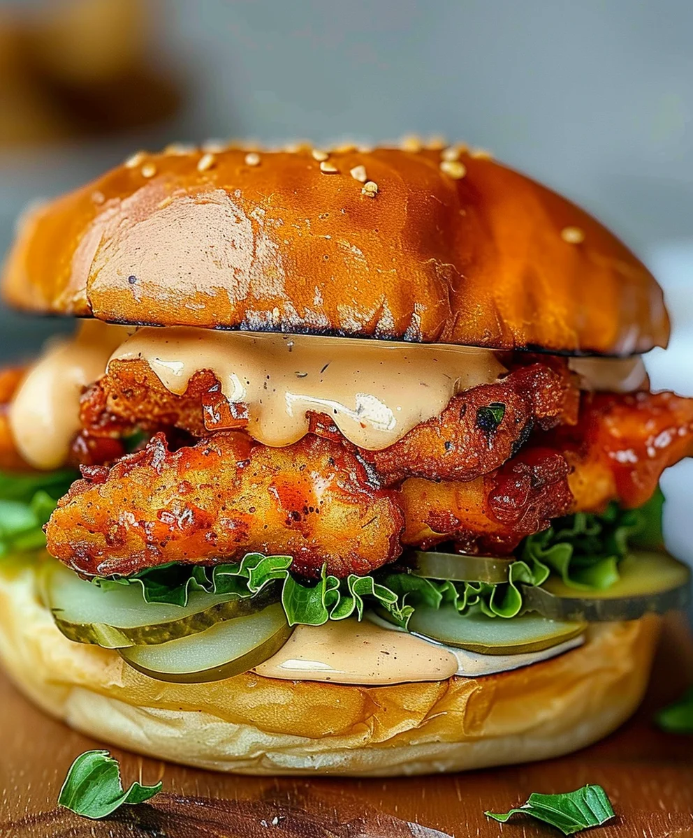 Best Spicy Chicken Sandwich & Creamy Homemade Sauce!