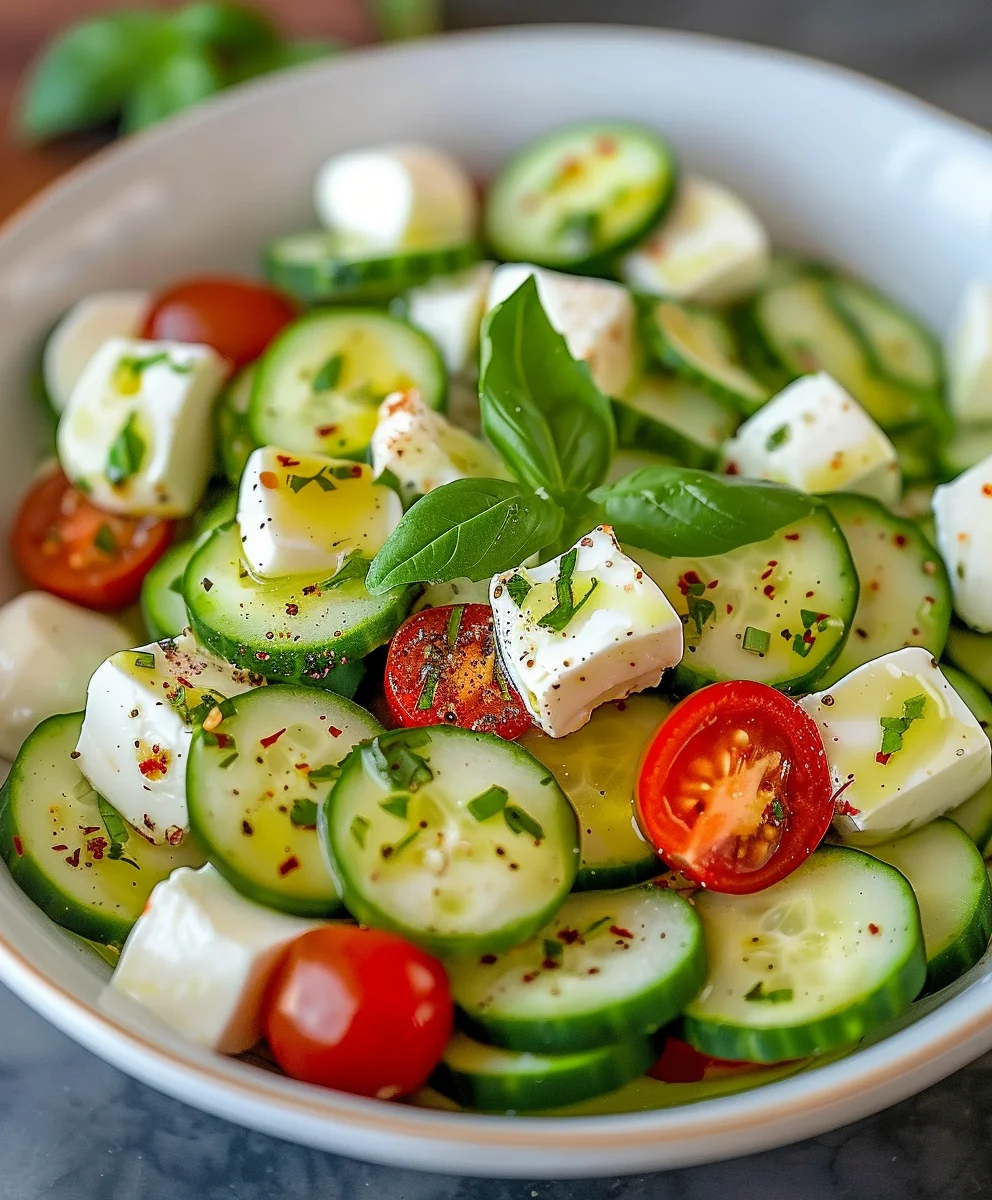 Easy Cucumber Mozzarella Salad: Fresh, Fast & Delicious!