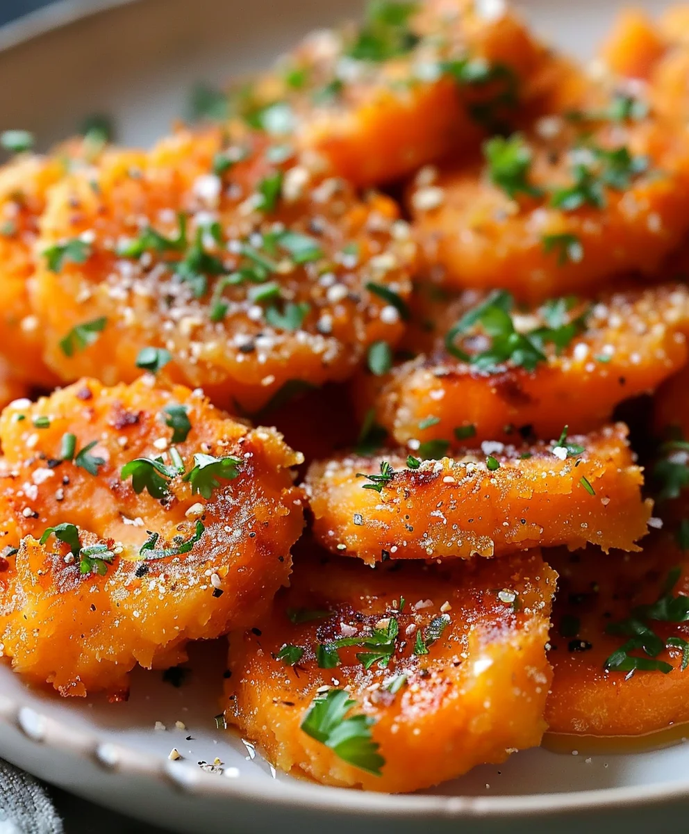 Crispy Smashed Carrots