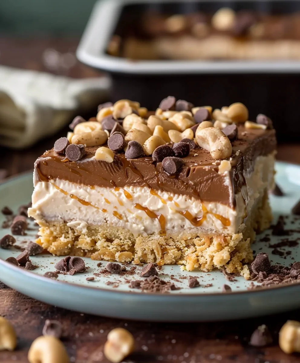 No Bake Peanut Butter Lasagna: Easy, Creamy Dessert!