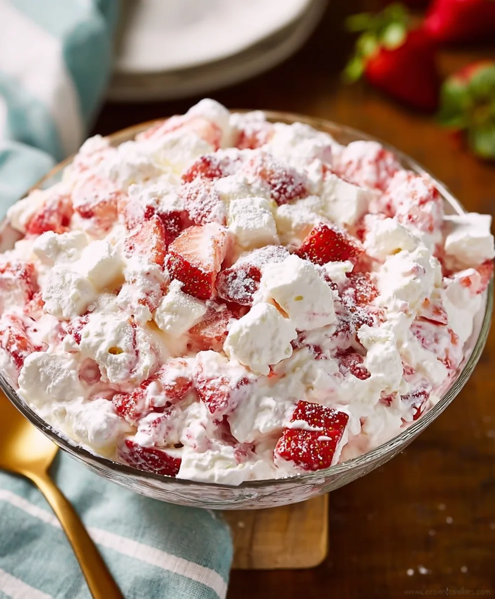 Strawberry Shortcake Fluff Salad: Delicious, Easy Dessert