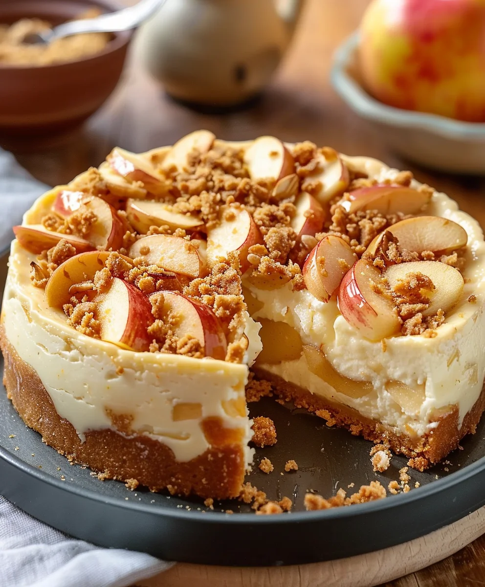Irresistible Apple Crumble Cheesecake Recipe You'll Crave Again