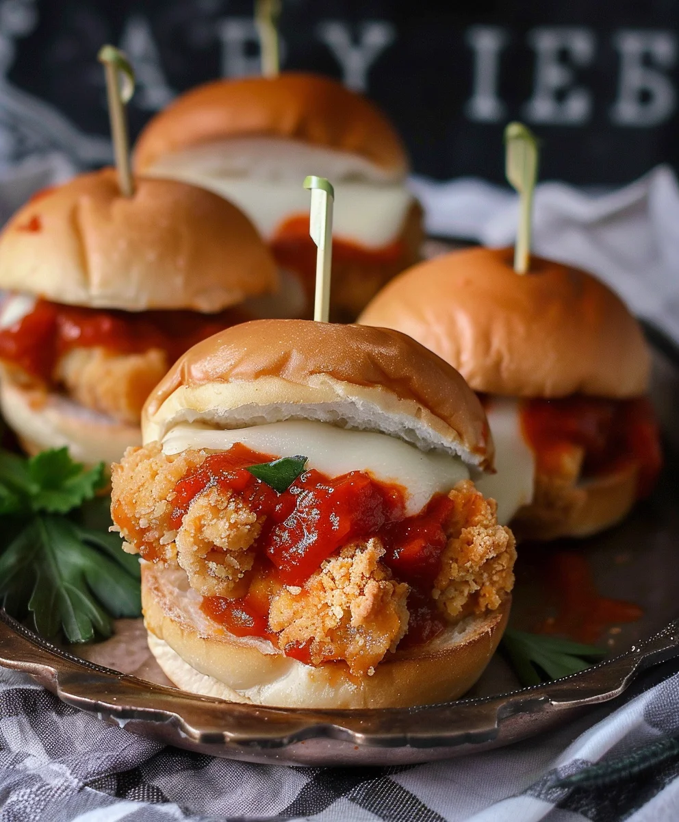 Halloween Chicken Parm Sliders: Spooky & Delicious!