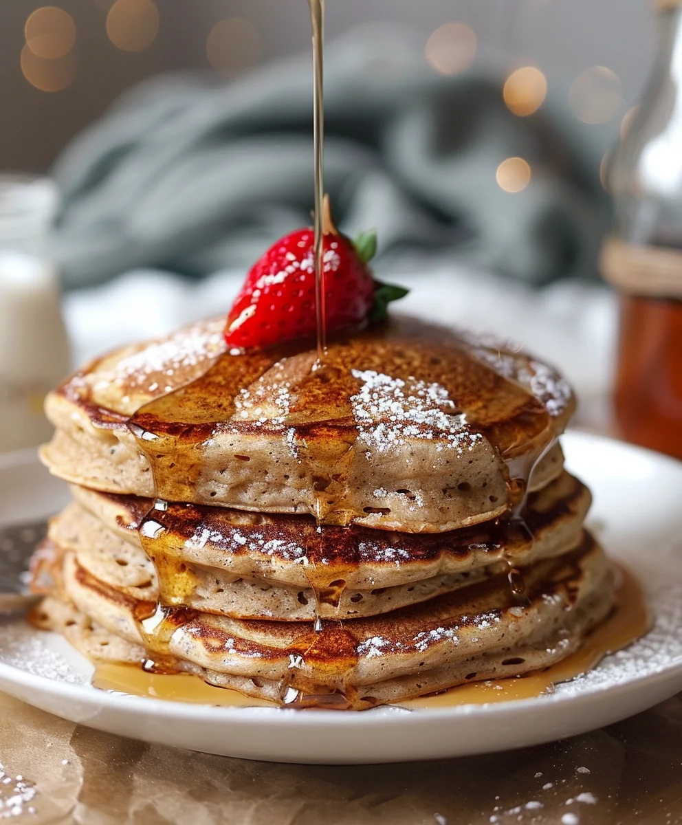 Botanical Gingerbread Pancakes: Elegant Holiday Brunch