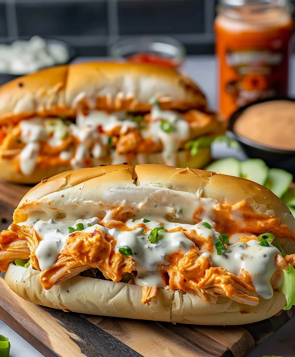 Best Buffalo Chicken Cheesesteak Ever! Easy Recipe