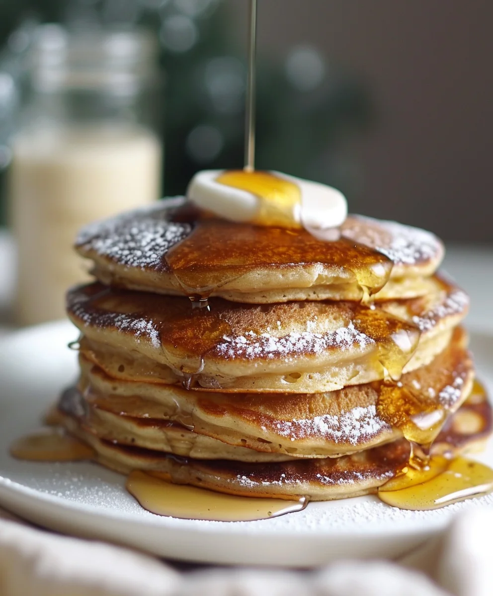 Botanical Gingerbread Pancakes: Elegant Holiday Brunch