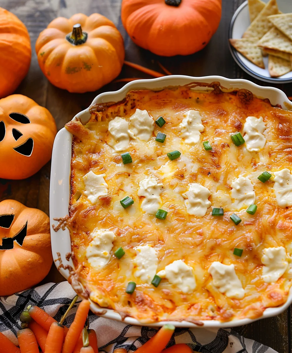 Halloween Buffalo Chicken Dip: Spooky & Savory Party Treat!