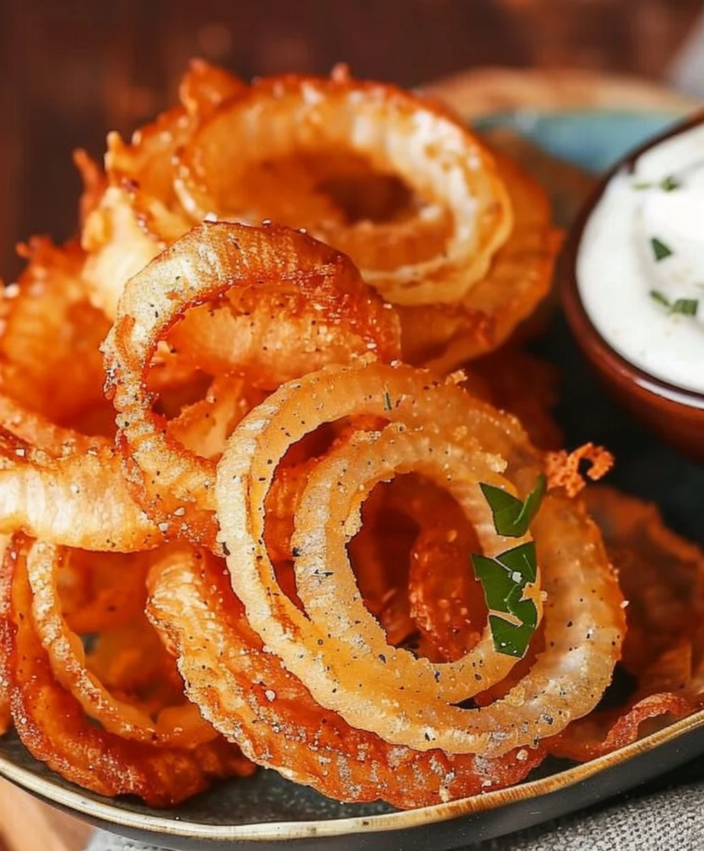 Crispy Homemade Onion Ring Chips Snack Recipe!